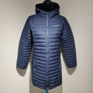 Columbia Kids Insulated Quilted Puffer Jacket XL Navy Blue Outerwear Gorpcore